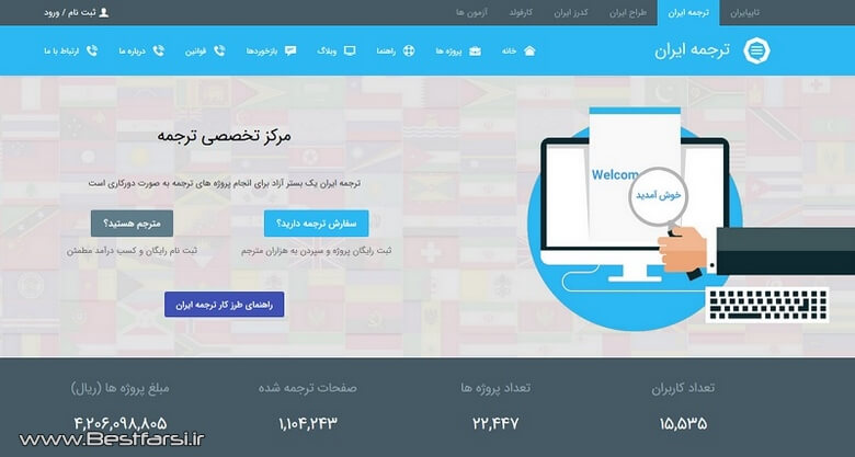 بهترین سایت برای ترجمه,بهترین سایت برای ترجمه متن انگلیسی به فارسی,بهترین سایت ترجمه متن